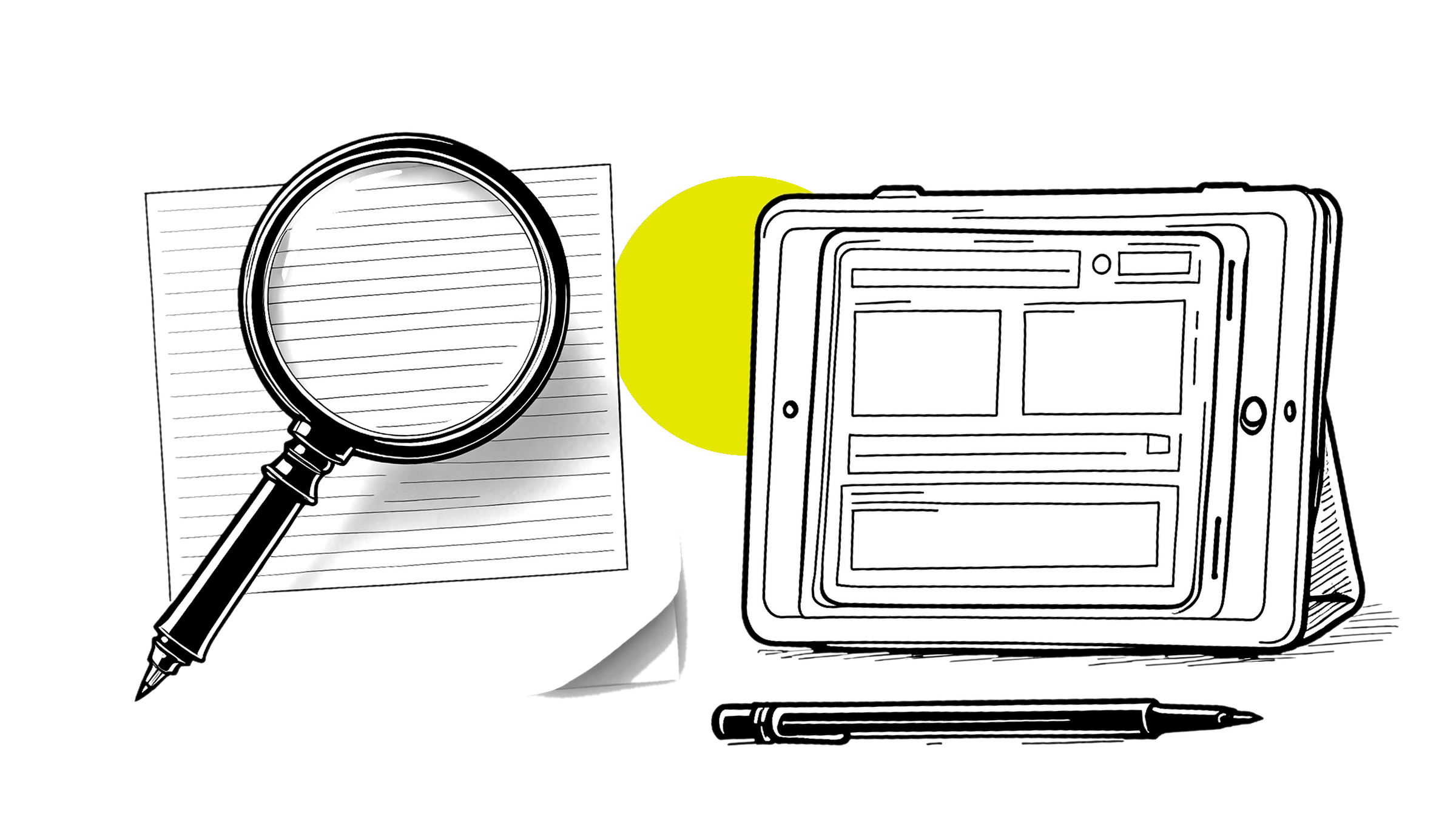 Revisão da estrutura do site com lupa nos elementos que os agentes leem